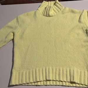Yellow Turtleneck Sweater for Women